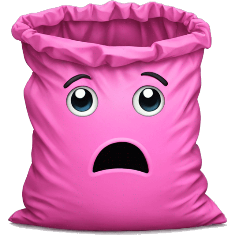 pink trash bag emoji