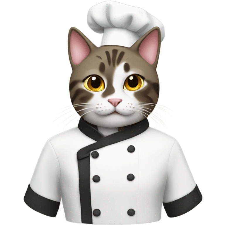 Cat in a chef coat emoji