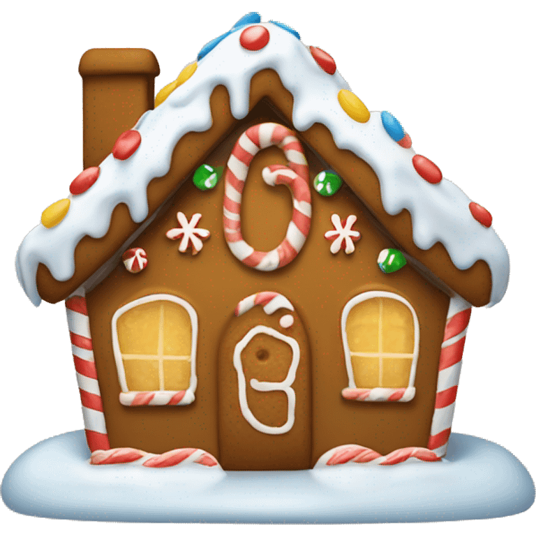 gingerbread house emoji