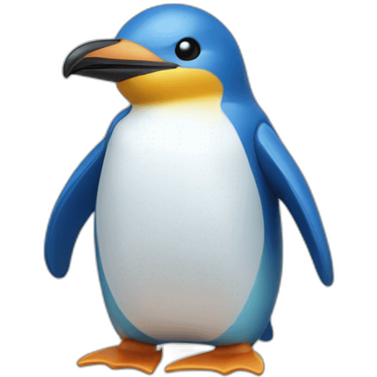 kawaï blue penguin toy emoji