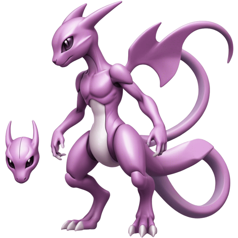  Cool Edgy Shiny Futuristic Ethereal Legendary Mewtwo-Digimon-Genesect-Palkia-hybrid full body emoji