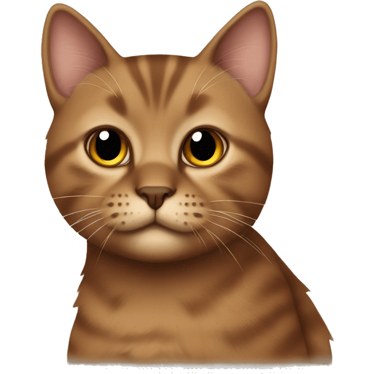 brown Scottish cat  emoji