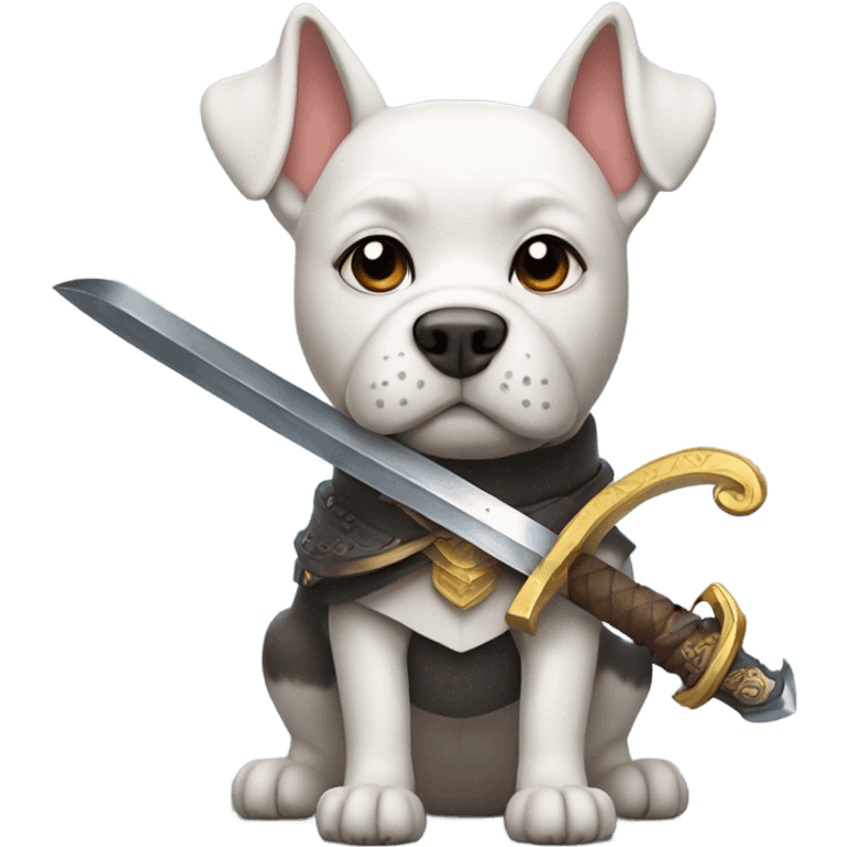 Dog with sword emoji