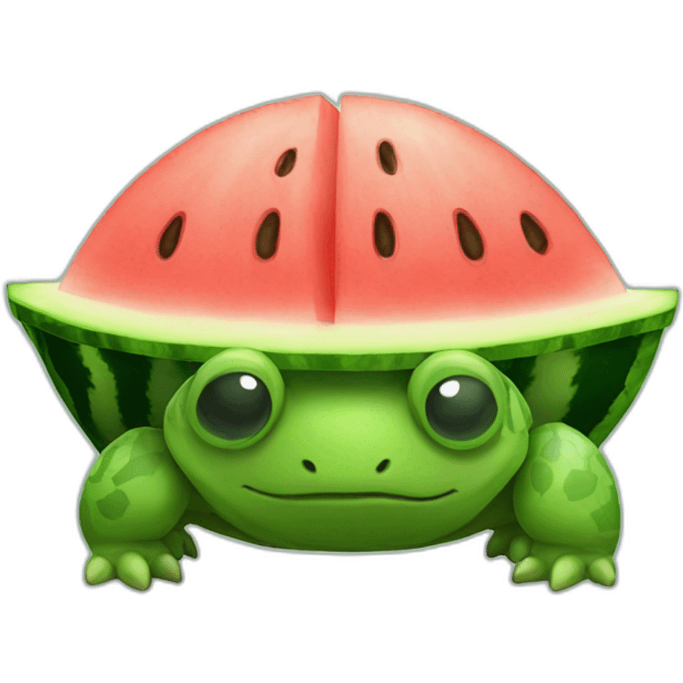 Watermelon turtle emoji