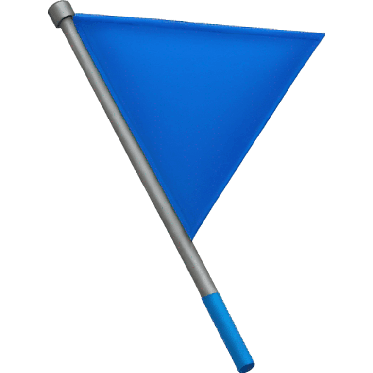 blue triangular flag emoji