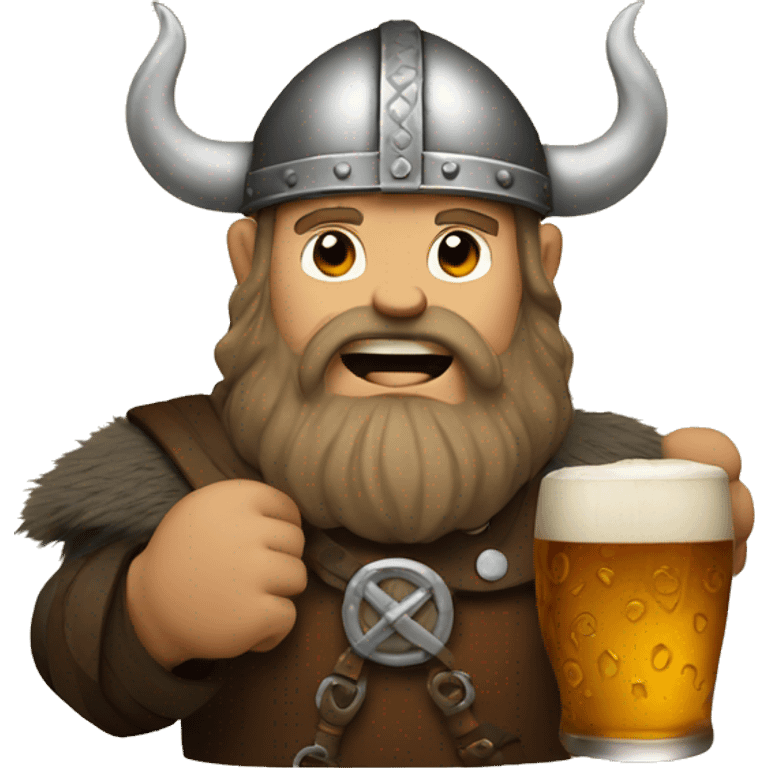 Viking with a pint  emoji