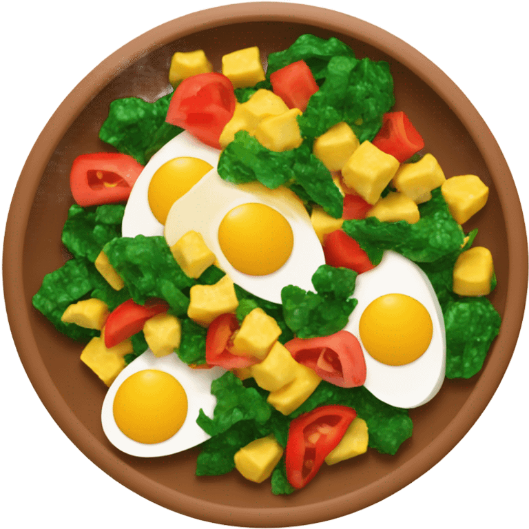  scrambled eggs with vegies emoji