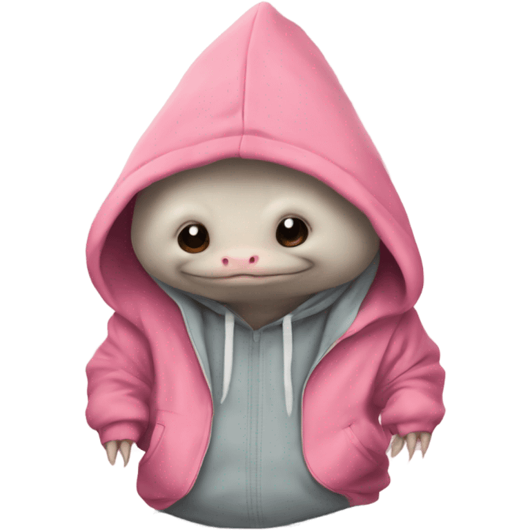 axolotl wearing a Hoody emoji