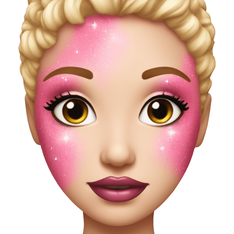 pink gloss with glitter emoji