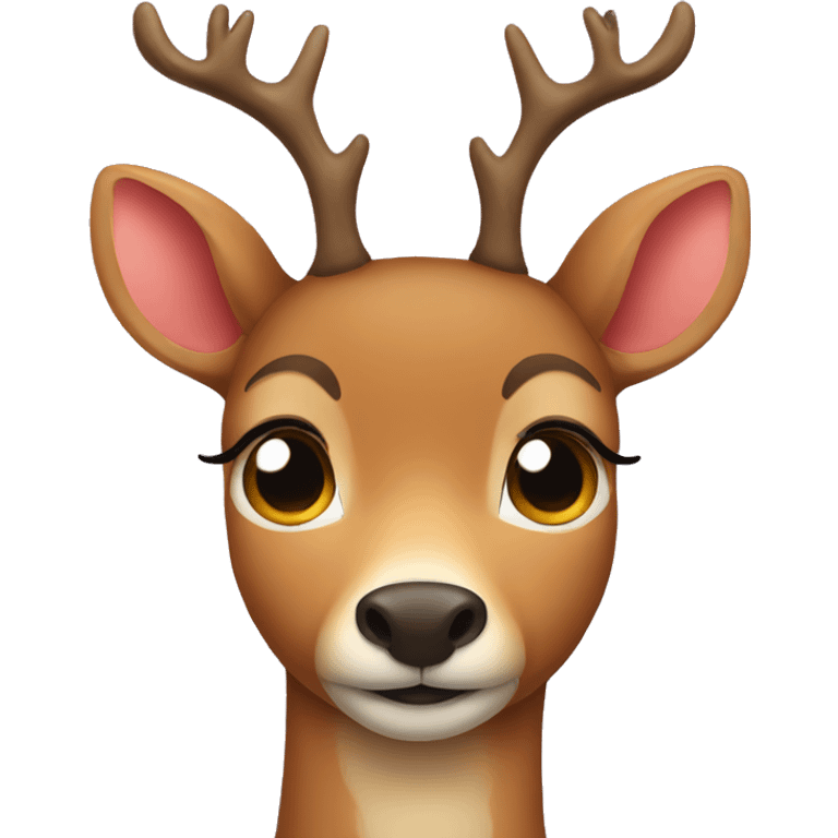 deer with heart shaped eyes emoji