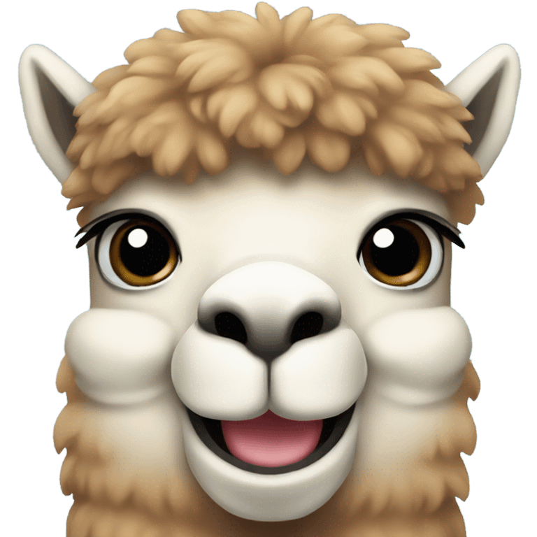 Alpaca smiling emoji