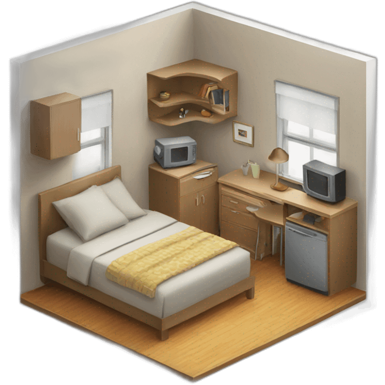 apartment isometric emoji