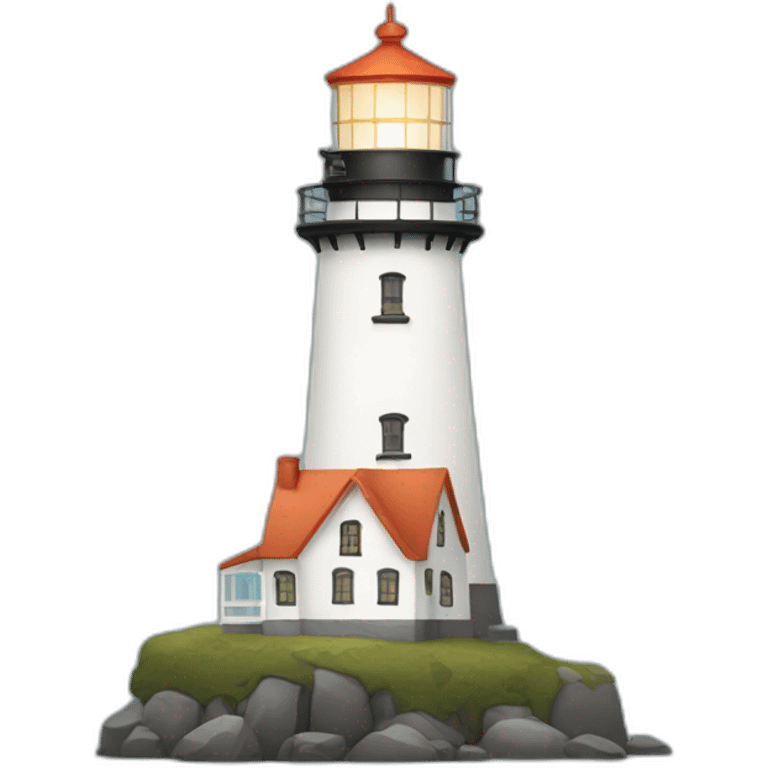 Ginger haired lighthouse emoji