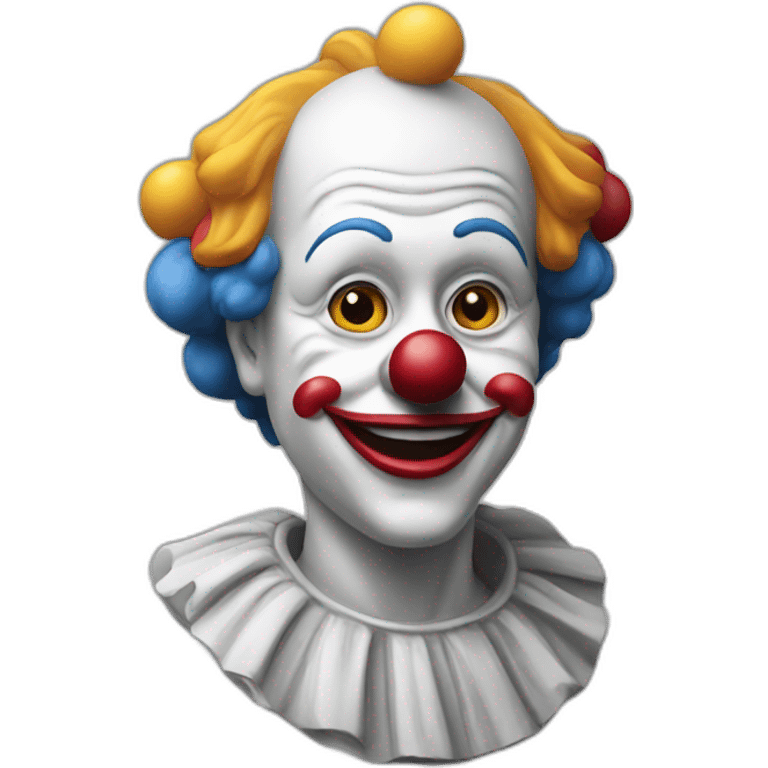 Statue stylé de clown emoji