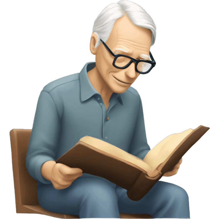 george martin reading book emoji