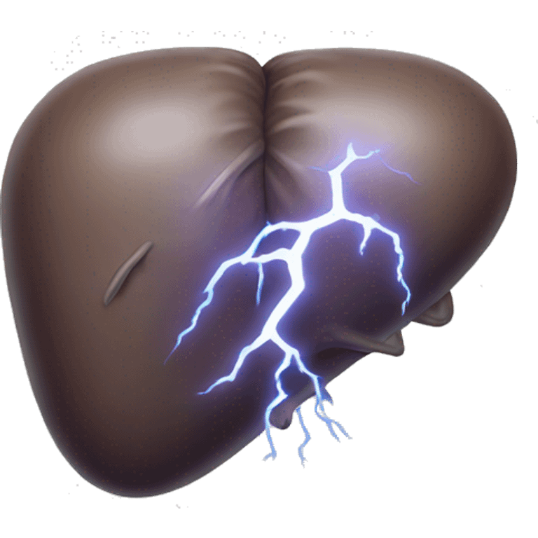 liver with thunderstorm emoji