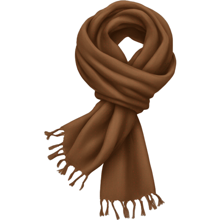 Scarf brown  emoji