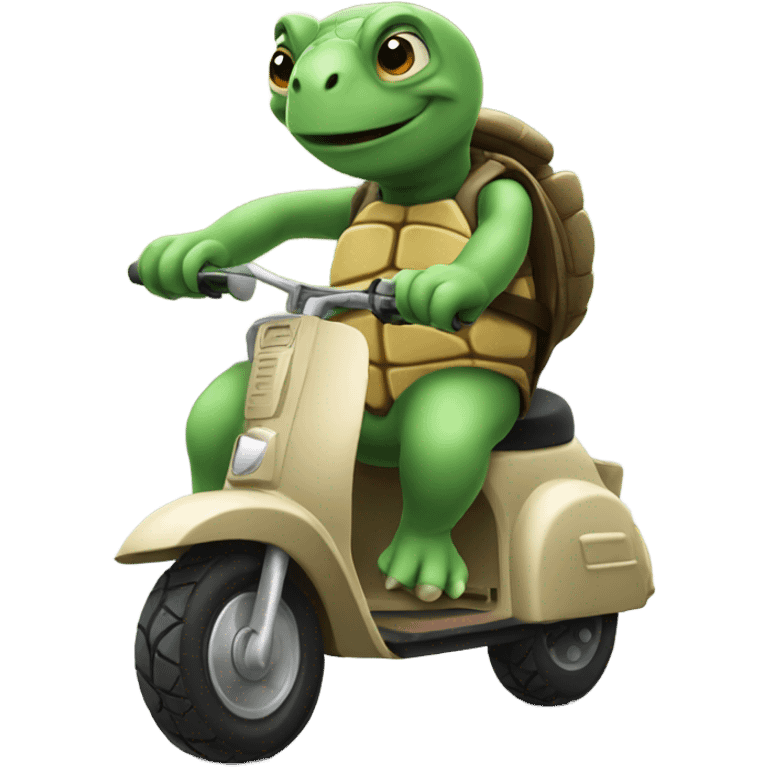 Turtle on a scooter emoji