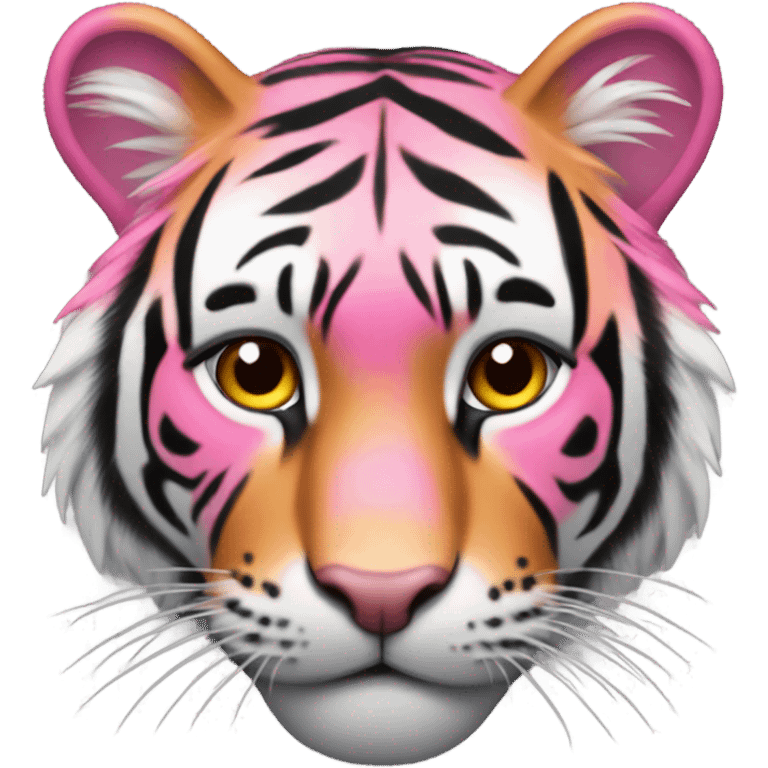 Pink tiger emoji