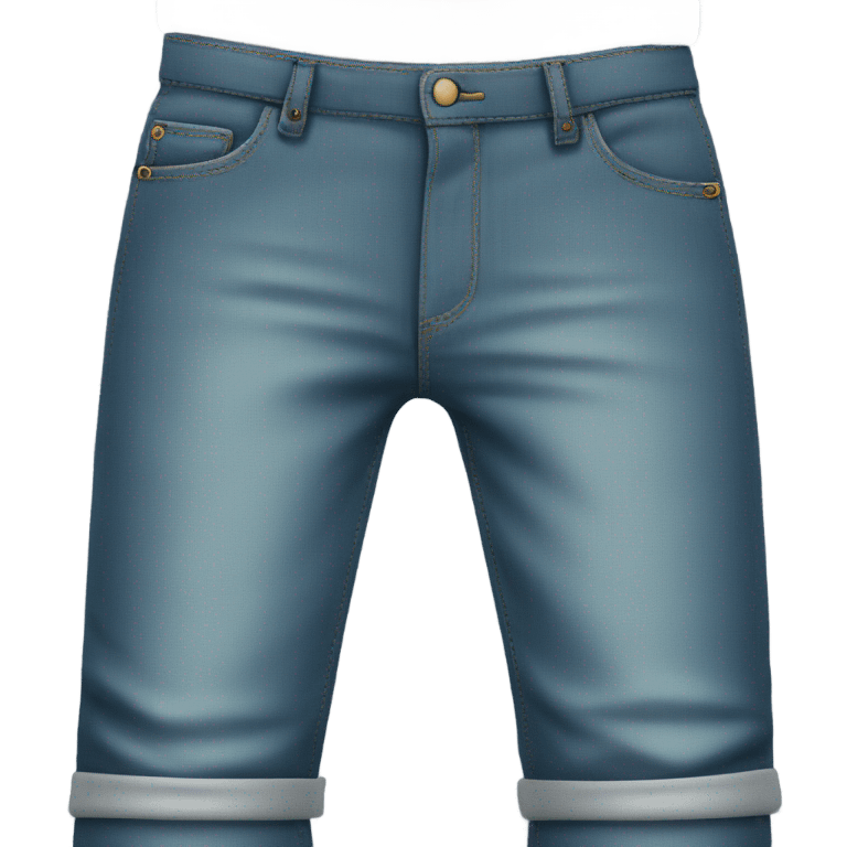 Man with empty pants pockets emoji