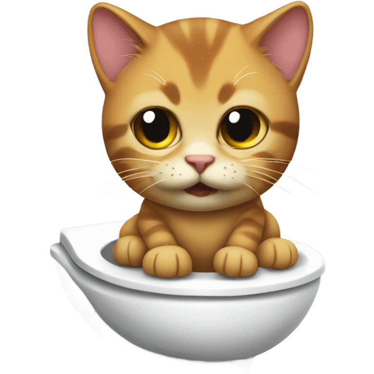 Skibidi toilet cat emoji