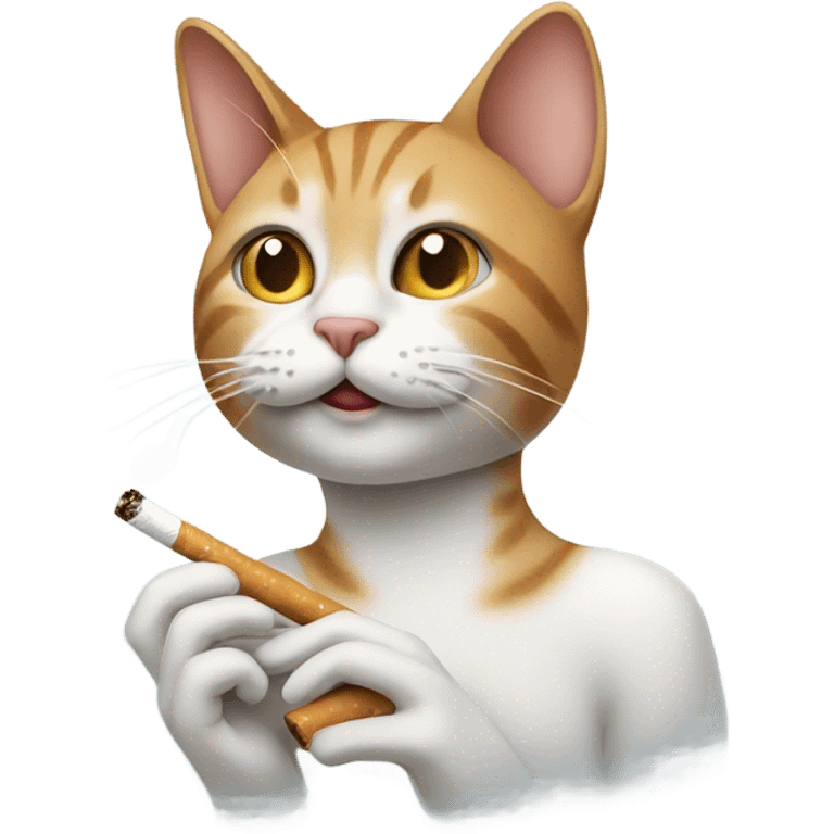 cat smoking  emoji