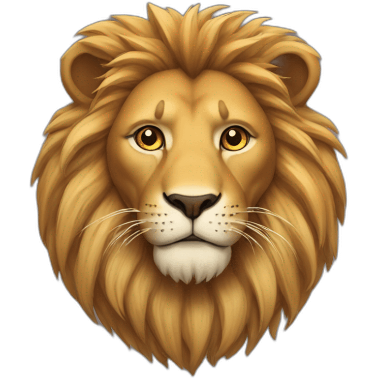 Lion avec chat emoji