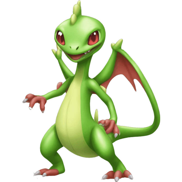 Full body shiny Flygon-grovyle emoji