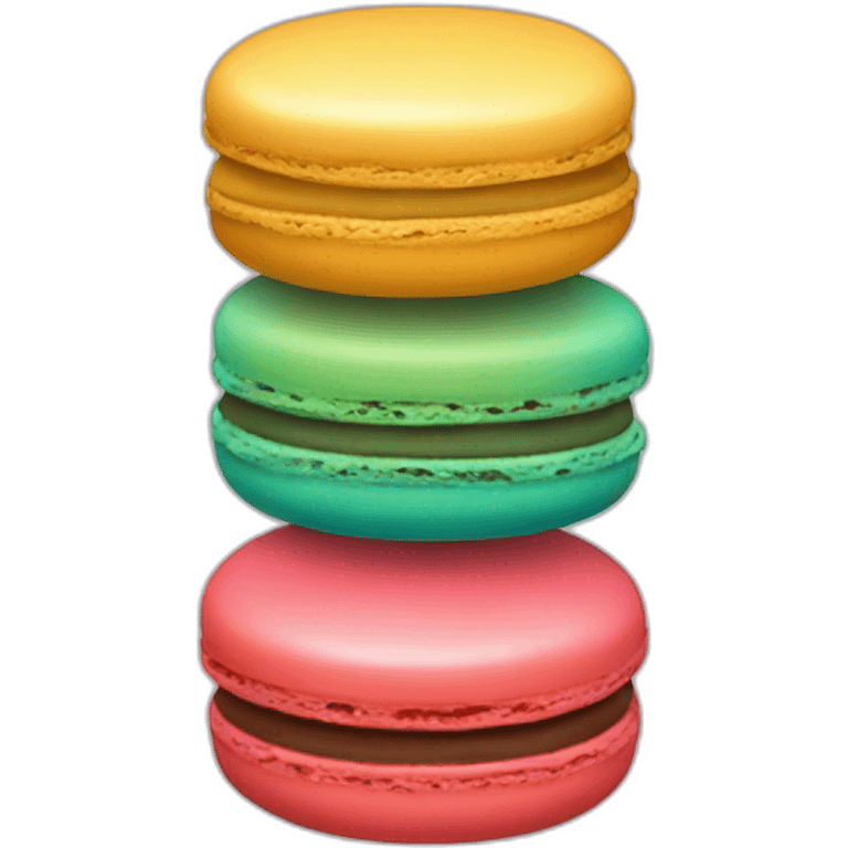 Colorful macaroons emoji