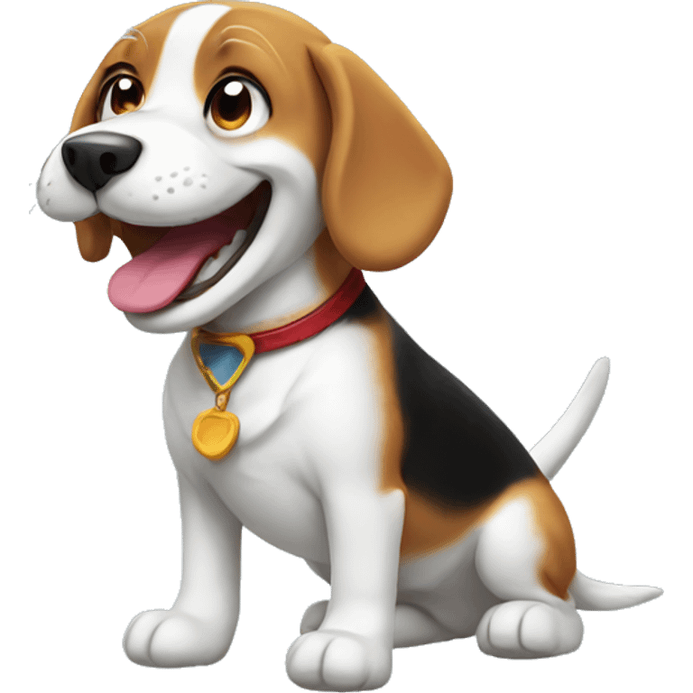 Laughing Beagle  emoji