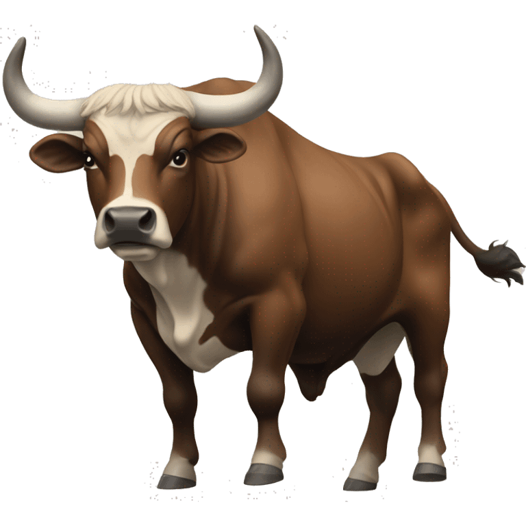 Bucking Bull full body emoji