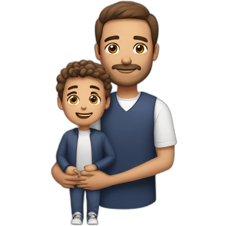 Padre con su hijo emoji