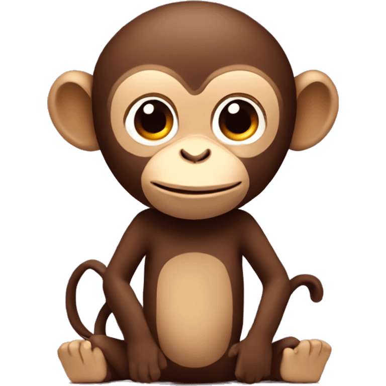 monkey with stuffed monkey emoji