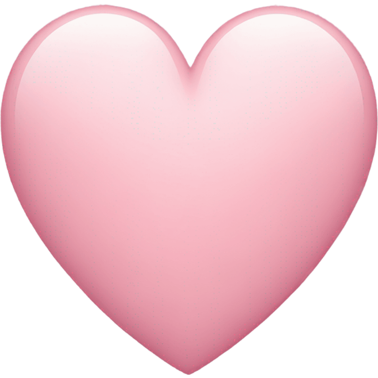 Light pink heart emoji