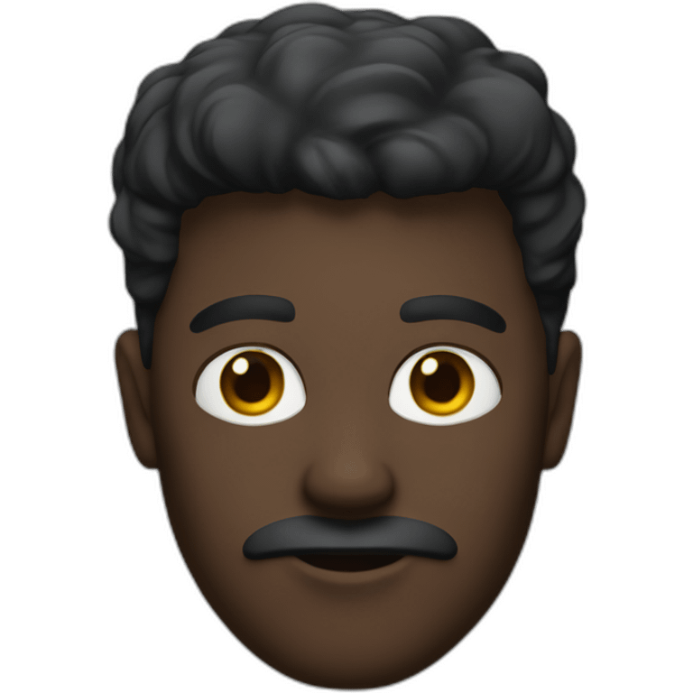 Homme noir aux yeux bleus  emoji