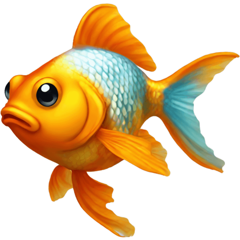 Fancy goldfish emoji