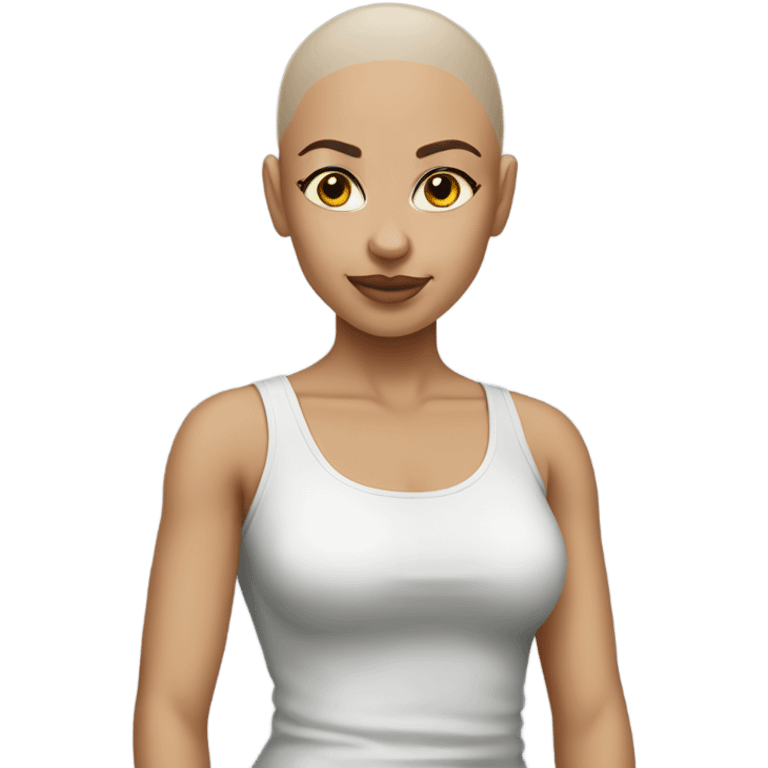 bald lightskin girl  emoji