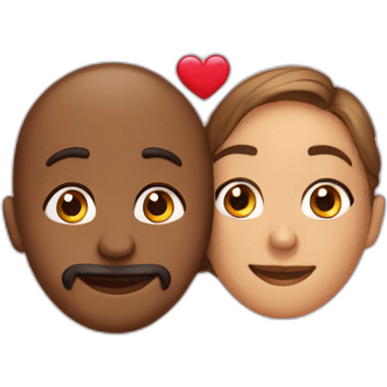 Deux personnes qui fond l'amour emoji