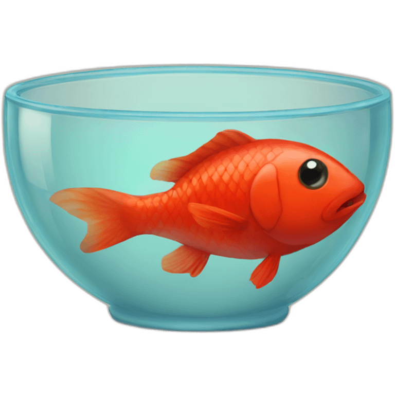 red fish in a bowl emoji