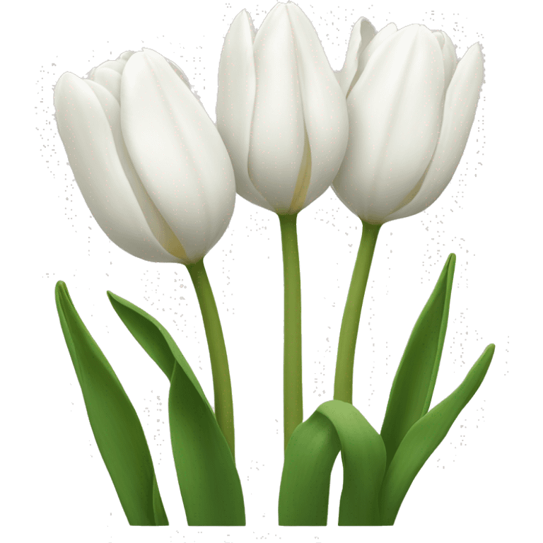 White tulips  emoji