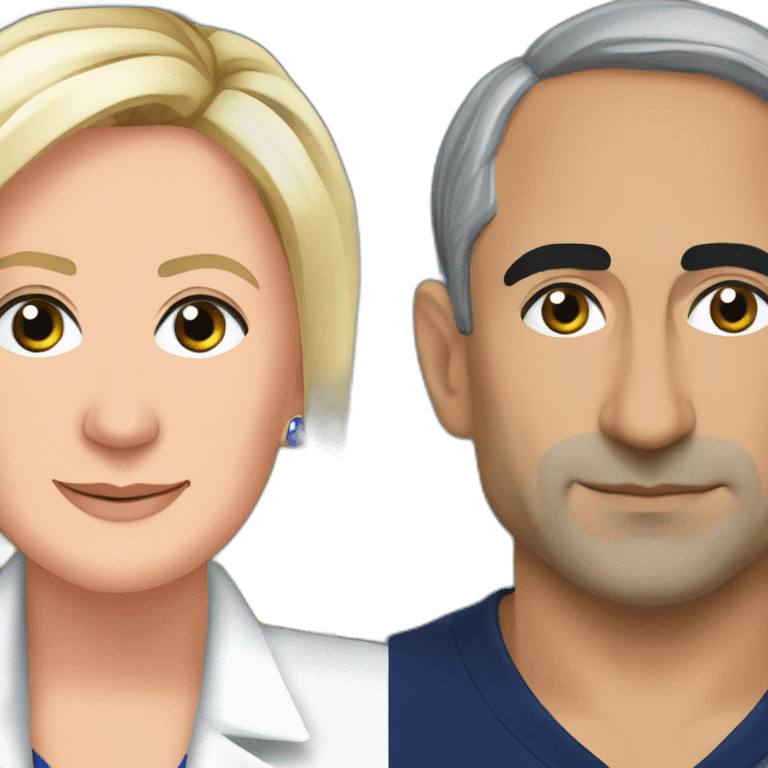 Zemmour and marine le pen  emoji