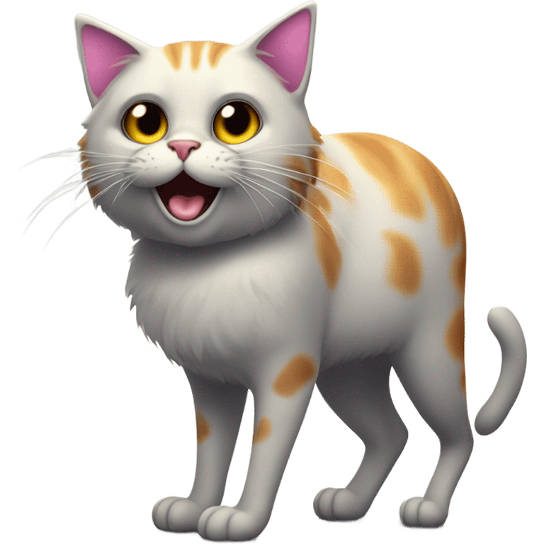 Freaky cat emoji