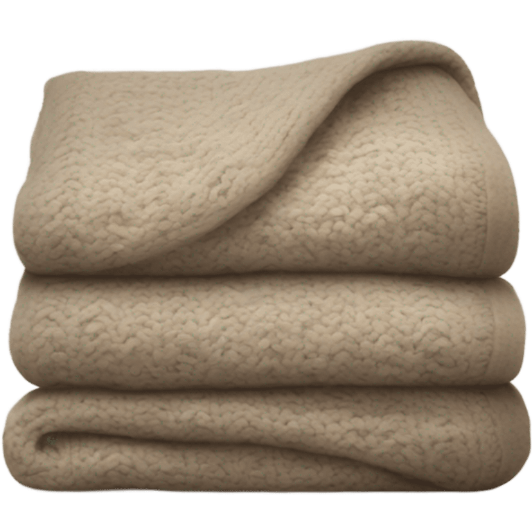 Cozy linen winter blanket  emoji