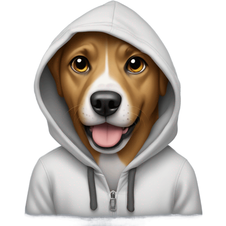 Dog with a hoodie  emoji