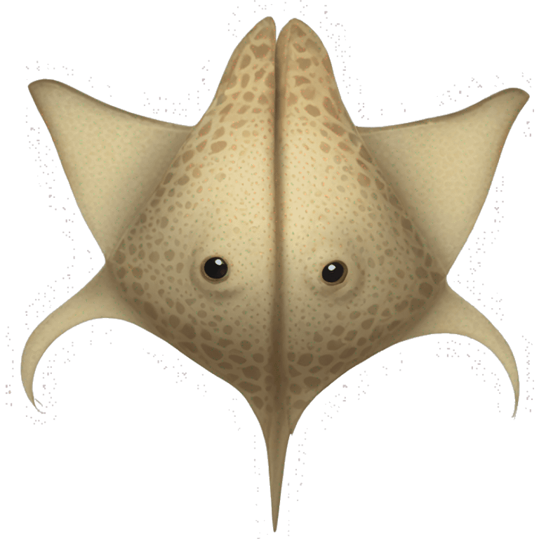 an Undulated ray ornately patterned with unique set of markings on their backs.  emoji