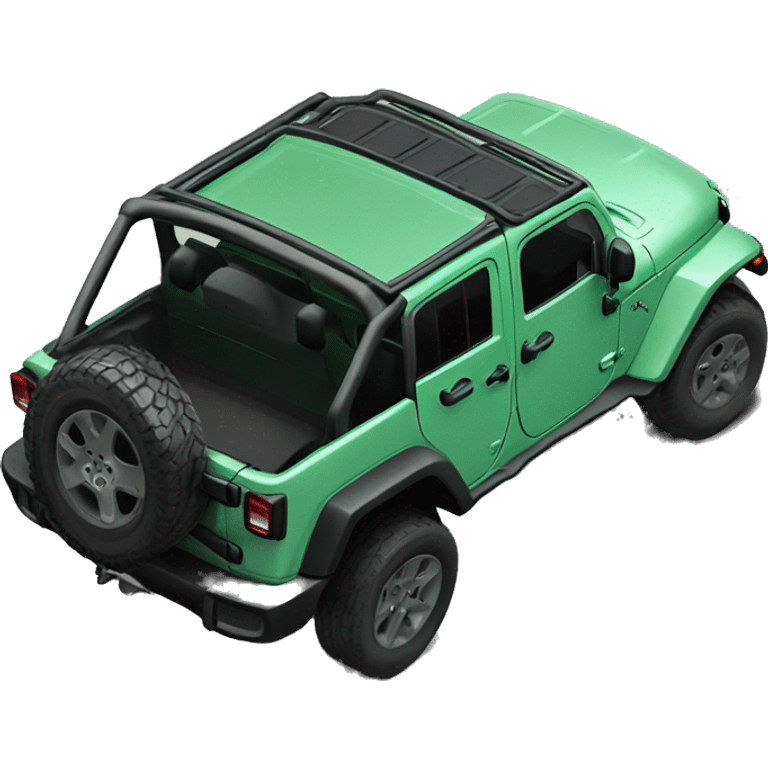 Jeep rubicon green emoji