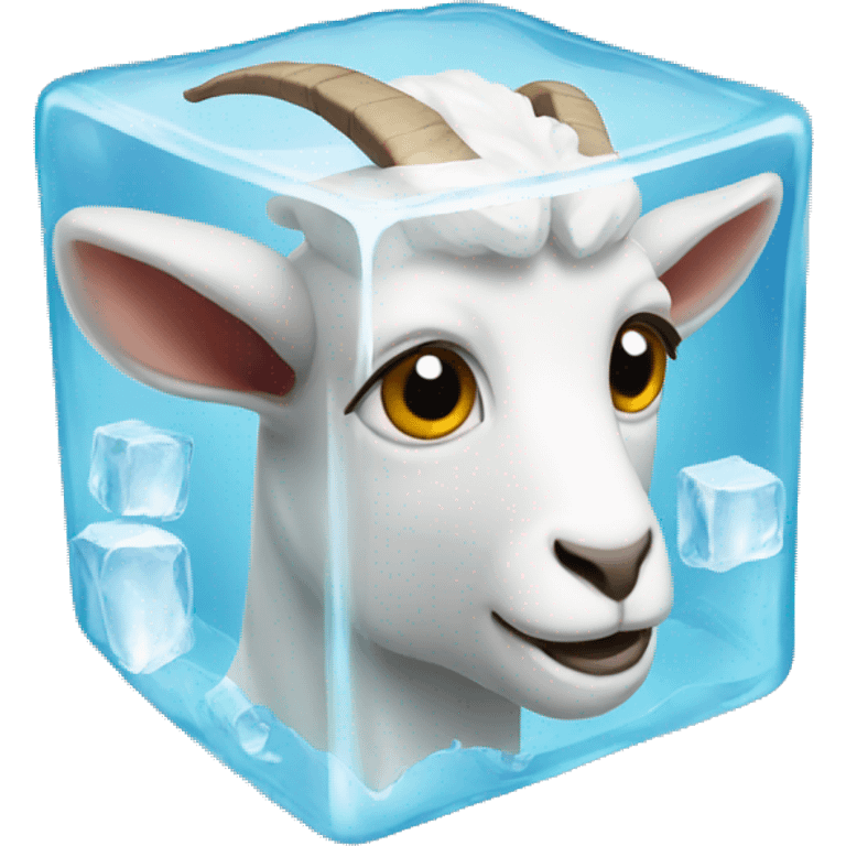 goat shaped ice cube emoji