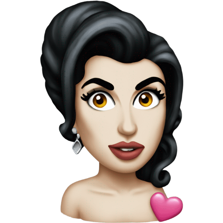 Amy Winehouse Styled Heart emoji