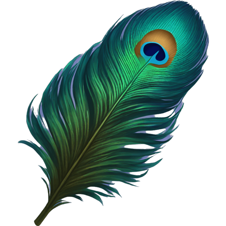 peacock feather emoji