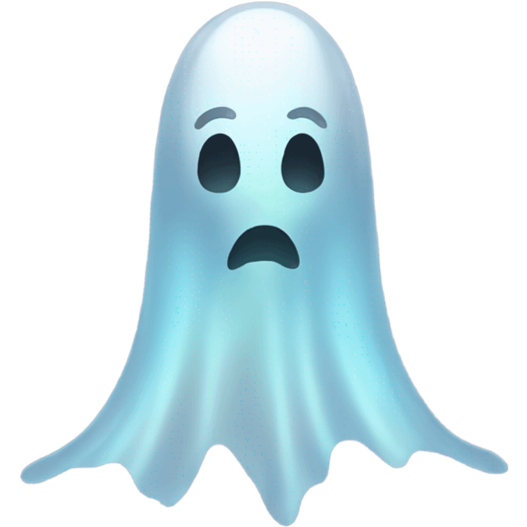 transparent ghost, ethereal, pointed shape emoji